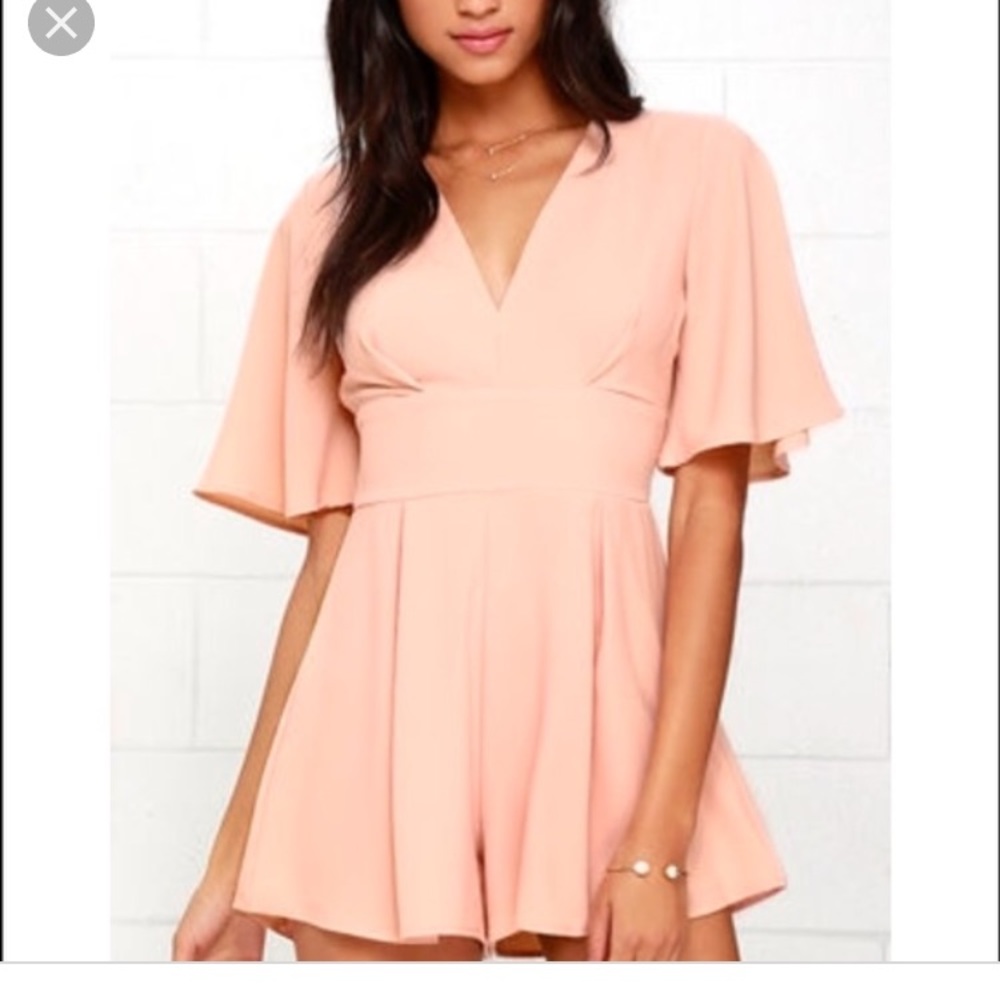 Nude/Pink Romper